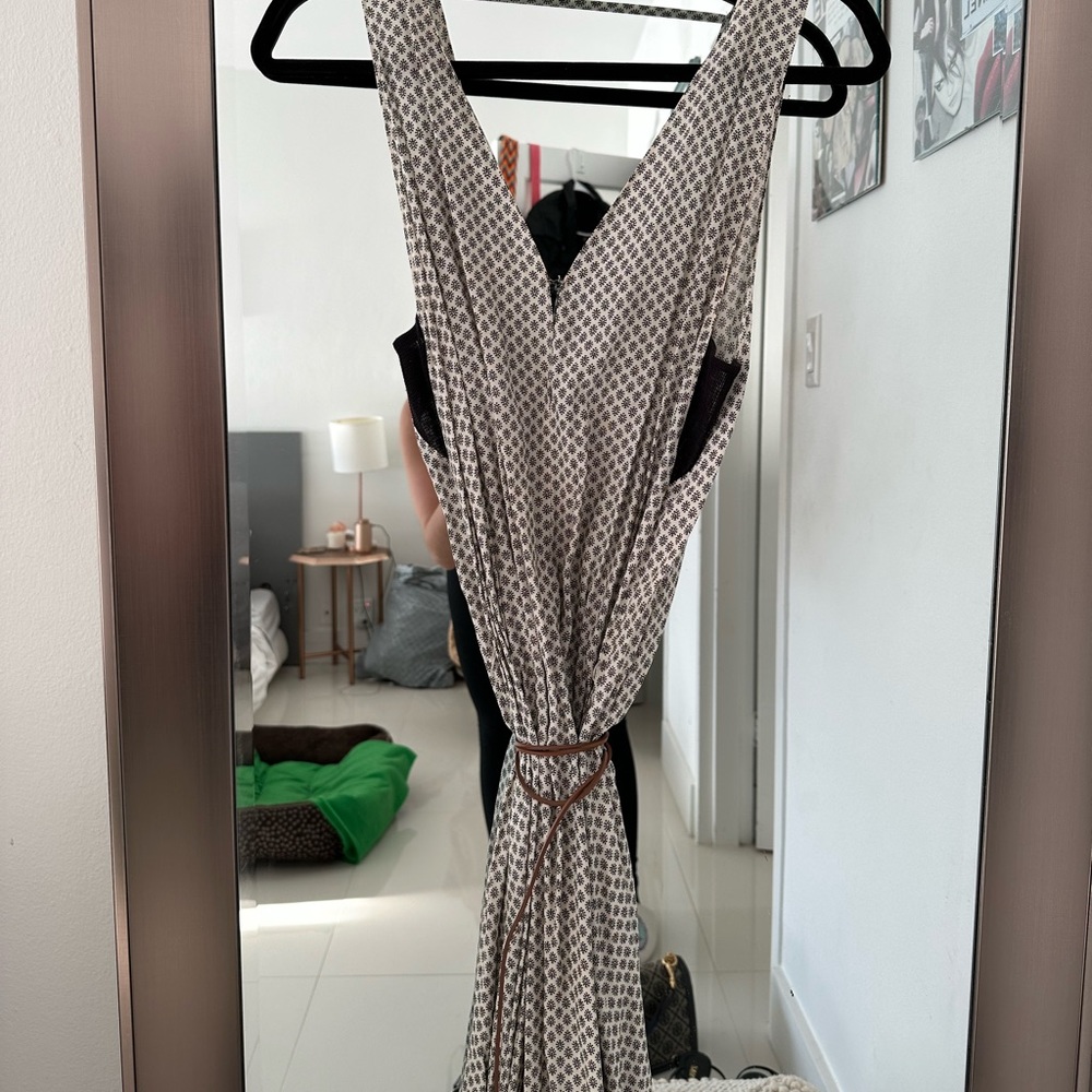 Scotch & Soda Maxi Dress with leather waist belt